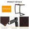 Costway Sofa Side End Table C-shaped Coffee Tray Laptop Snack Stand with Steel Frame
